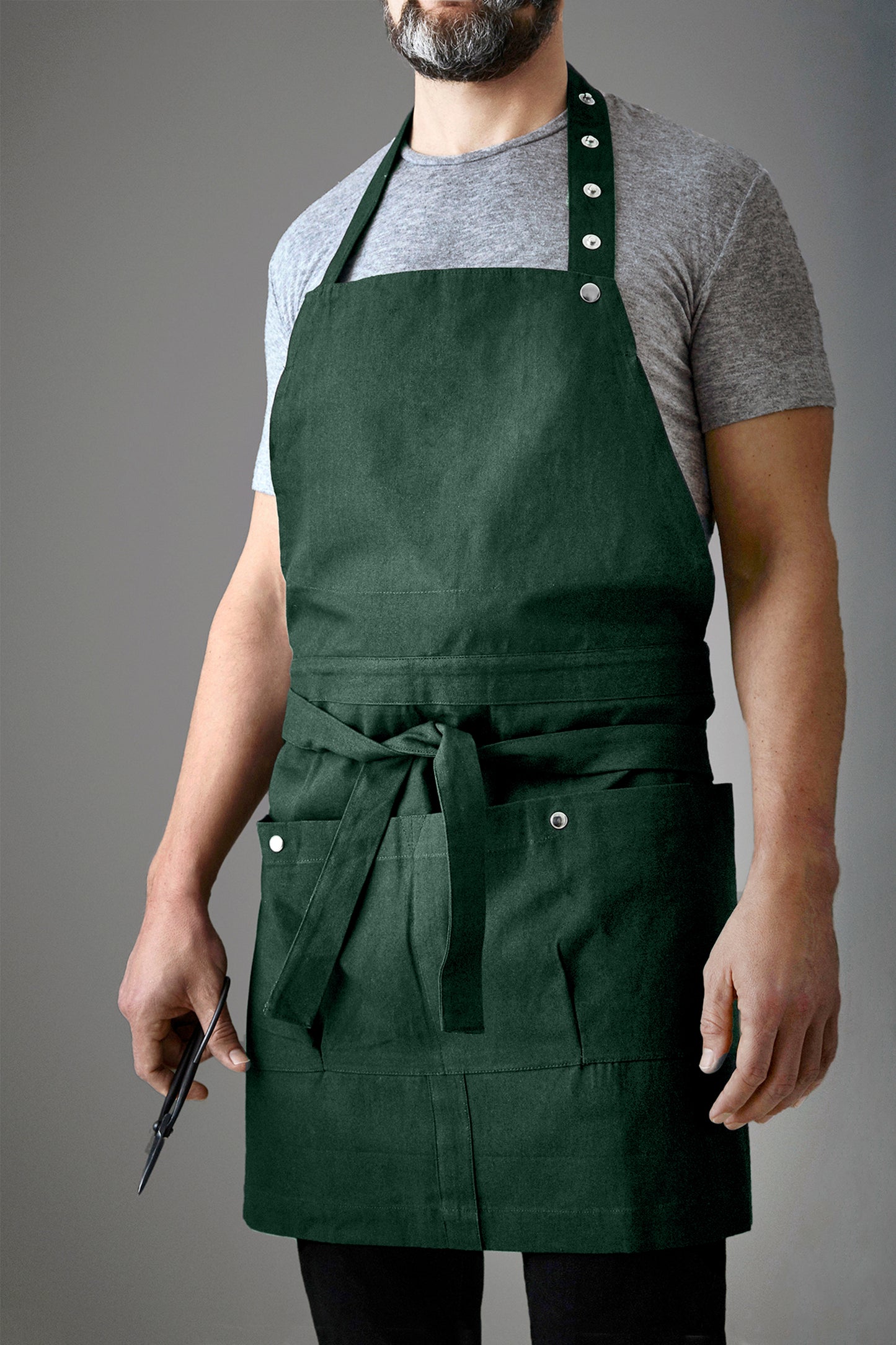 The Organic Company Creative and Garden Apron in Dark Green