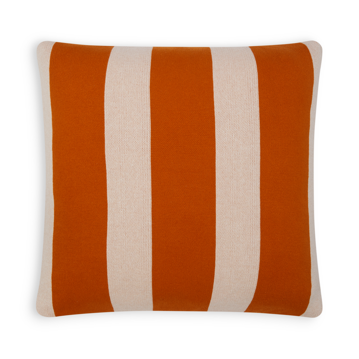 Cotton Knit Pillow/Cushion - Enkel Burnt Orange