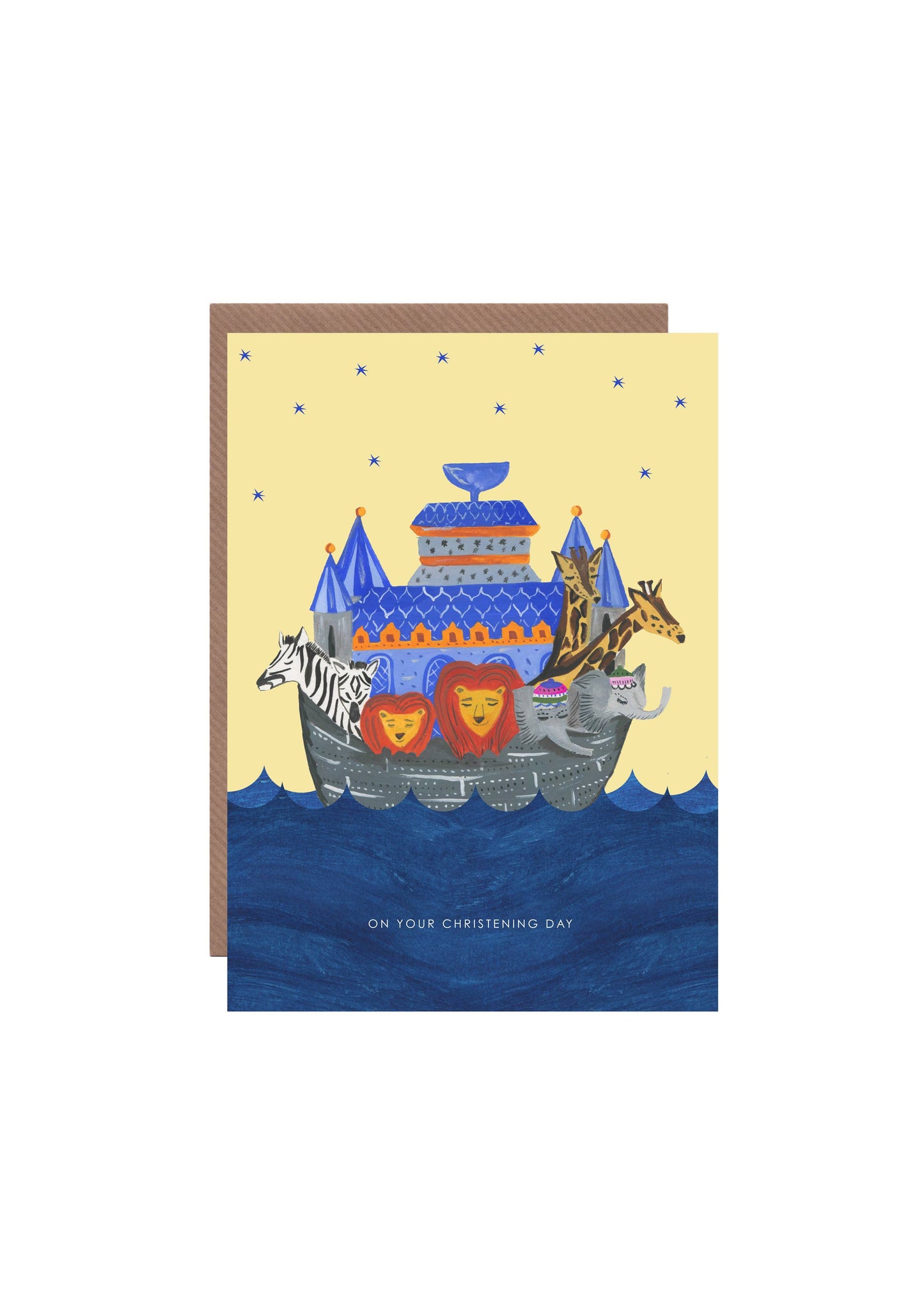 Noah’s Ark Christening Card