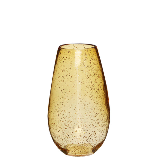 Amber Vase with gold specks
