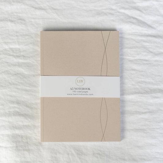 A5 lined notebooks - Beautiful 192-page ruled notepads