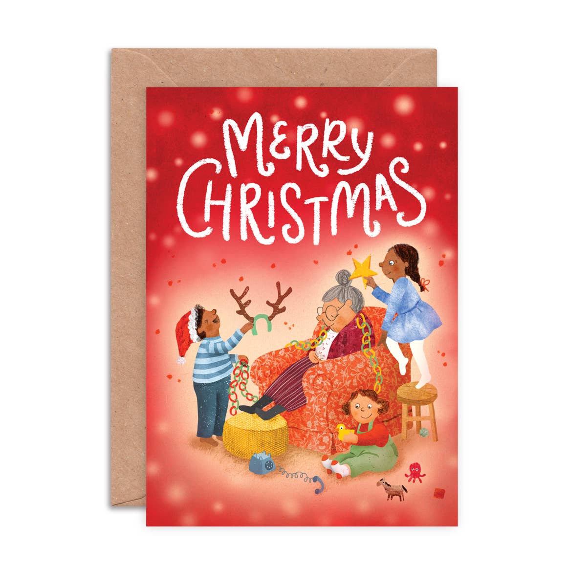 Grandma's Nap Christmas Greeting Card