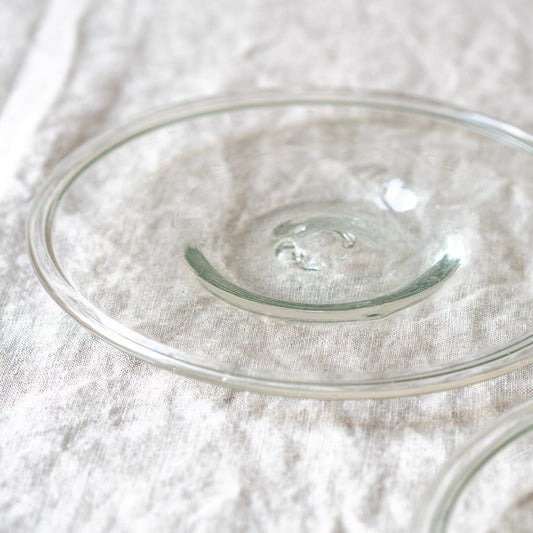 16cm clear glass Assiette (plate)