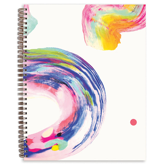 Sketchbook with Hand Painted Candy Swirl Cover