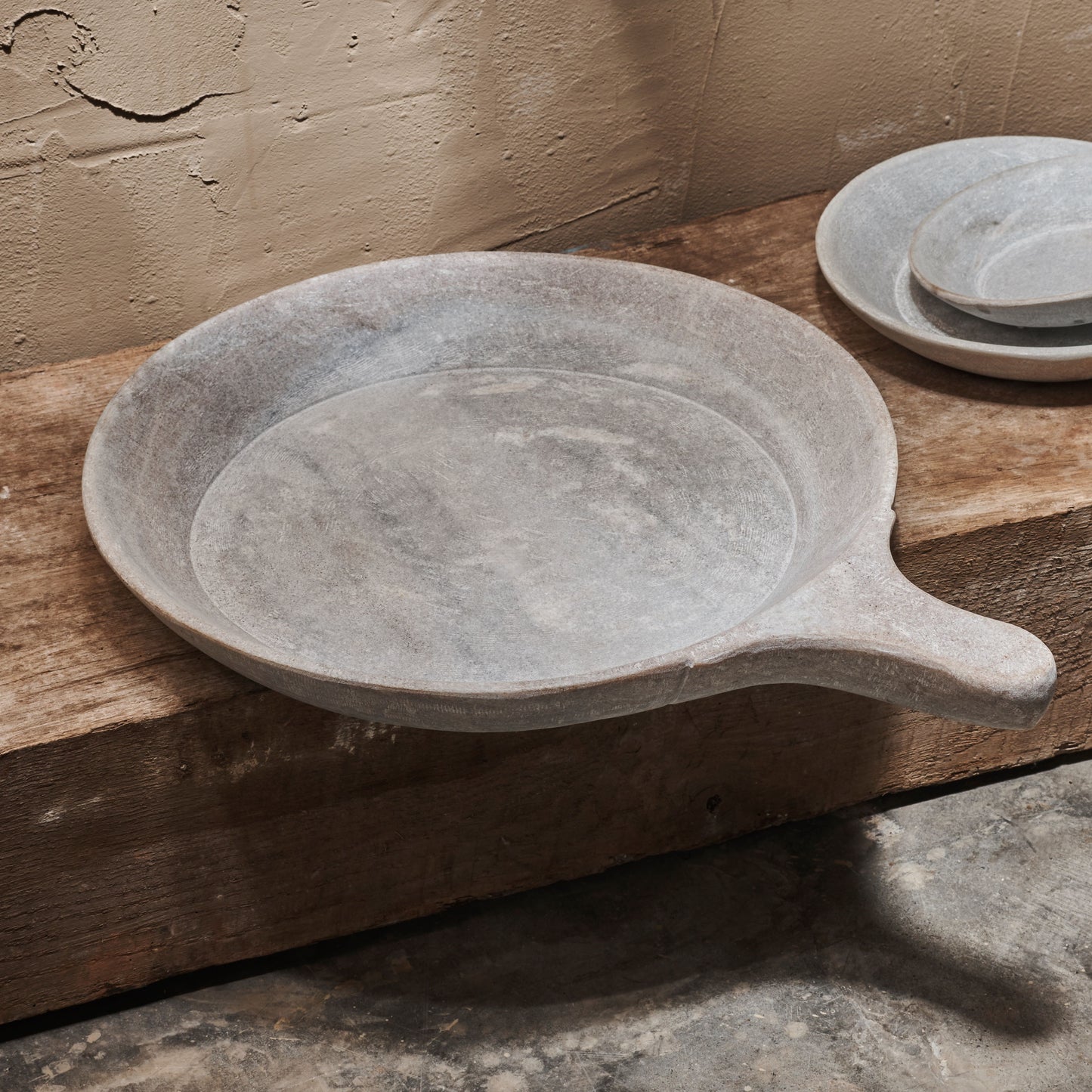 Hand carved Banswara Marble serving platter (3 sizes)