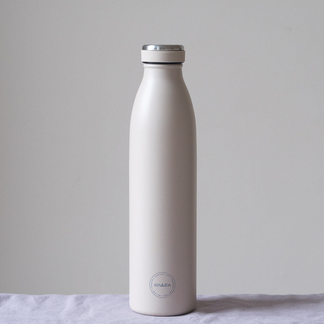 Aya & Ida Drinking Bottle (750ml) - Cream