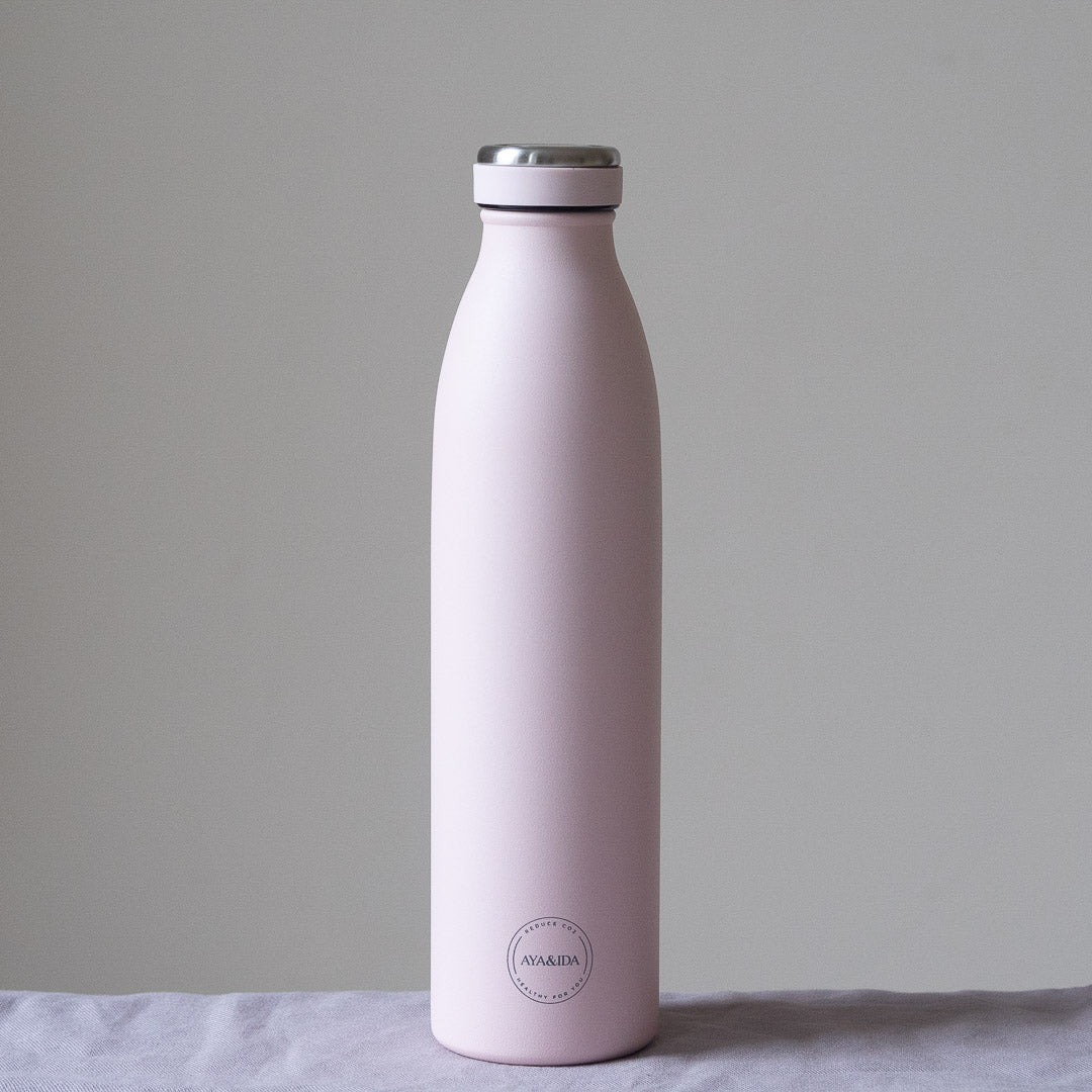 Aya & Ida Drinking Bottle (750ml) - Soft Rose