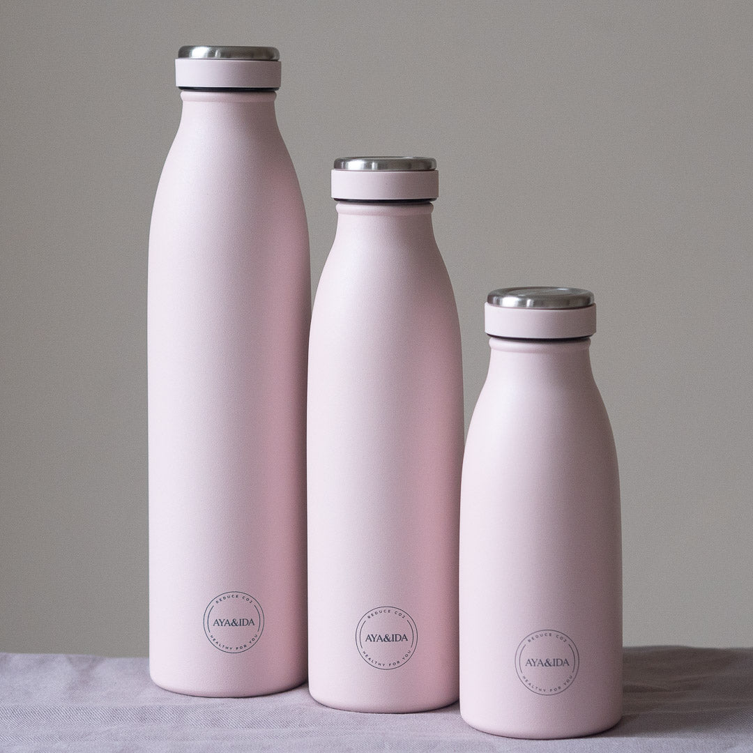 Aya & Ida Drinking Bottle (750ml) - Soft Rose