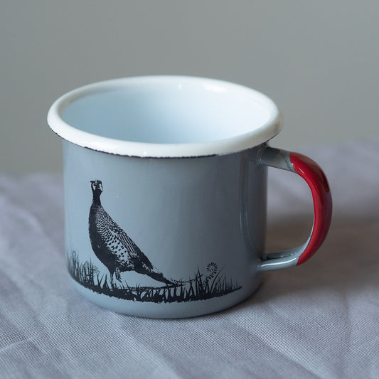Pheasant Enamel Mug