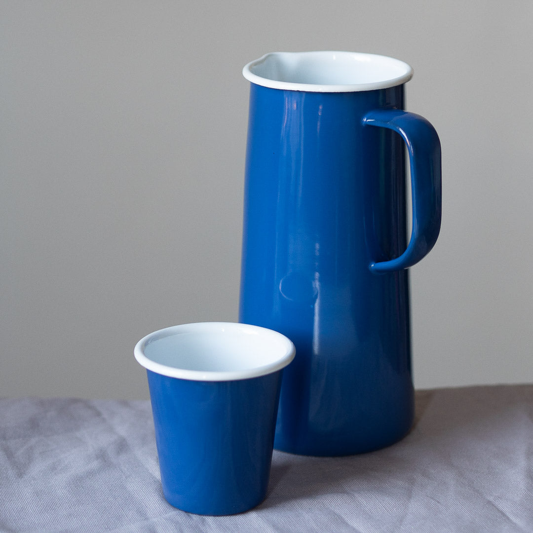 3 Pint Mineral Blue Enamel Jug