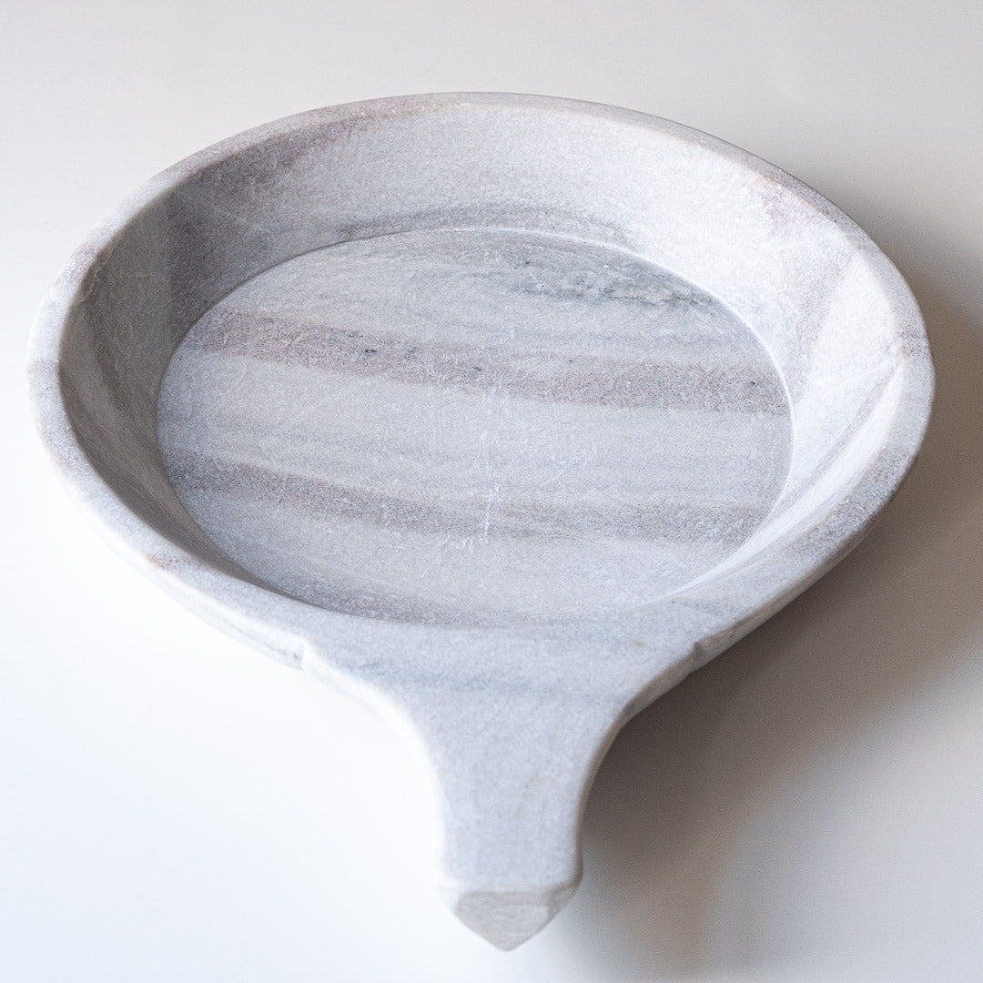 Hand carved Banswara Marble serving platter (3 sizes)