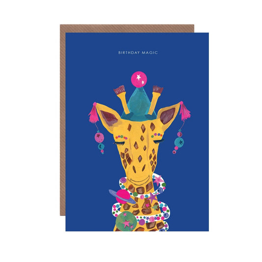 Magical Giraffe greetings card