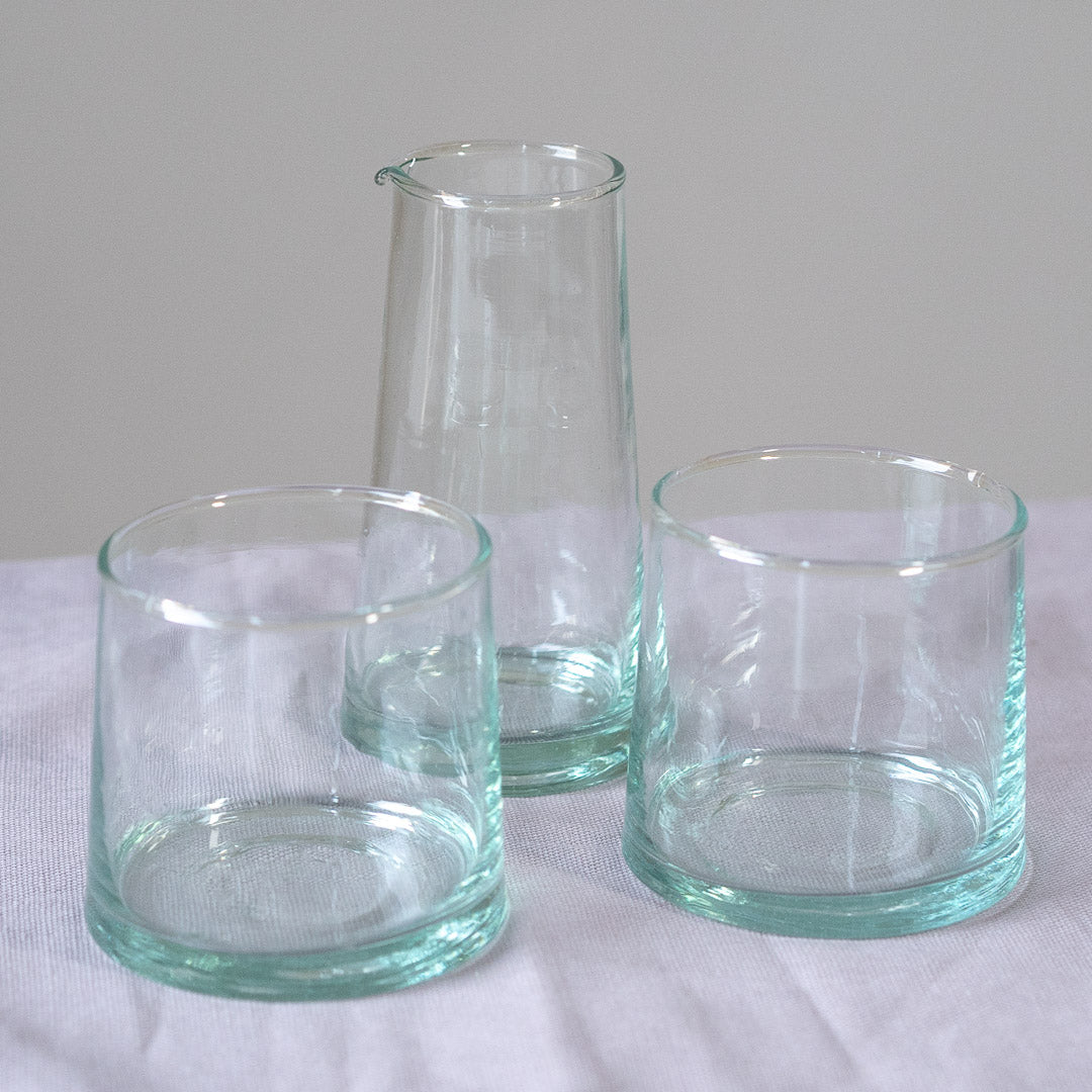 Handmade Tall Glass Jug