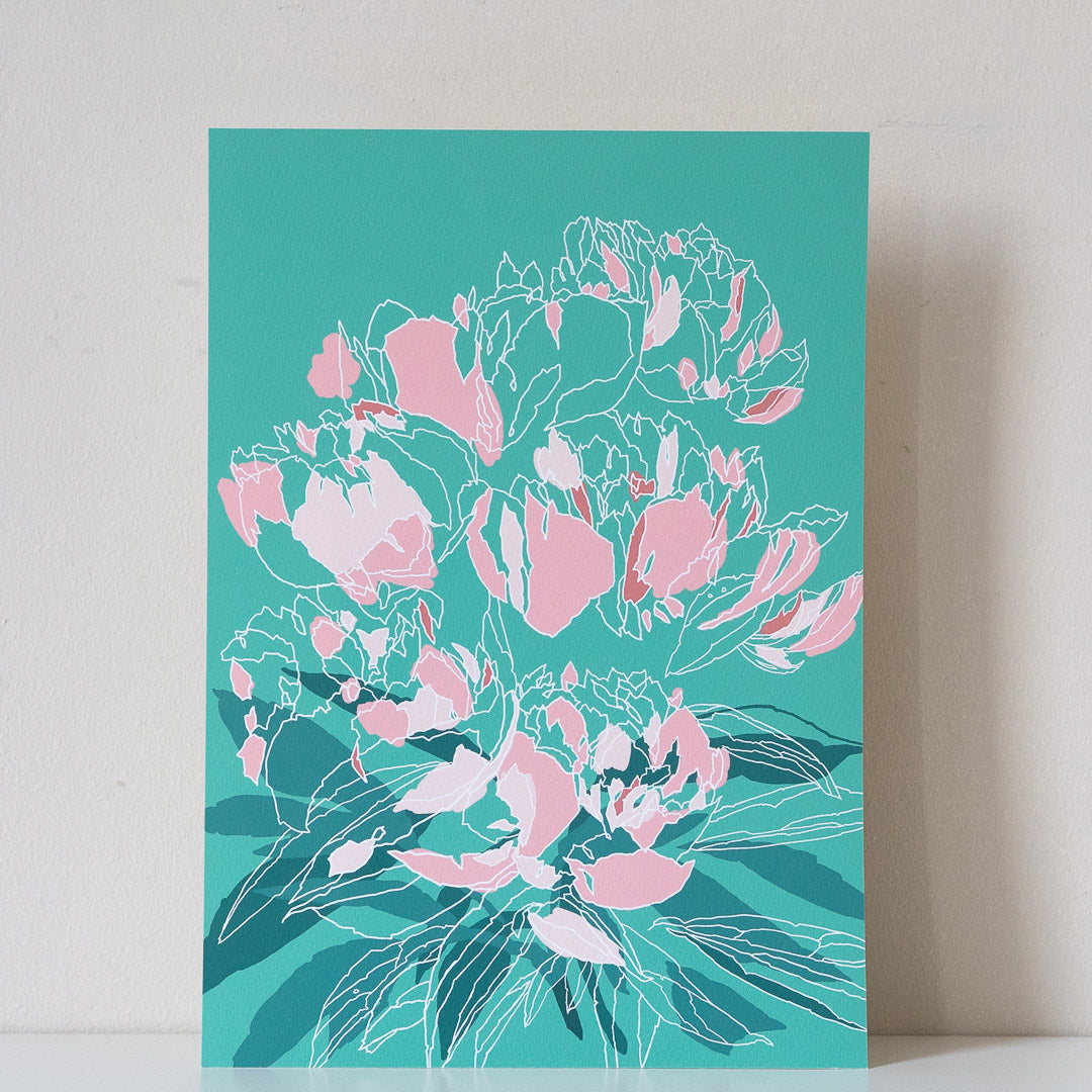 July in abundance A4 print by Verity Burton