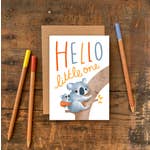 Hello Little One Single Greeting Card