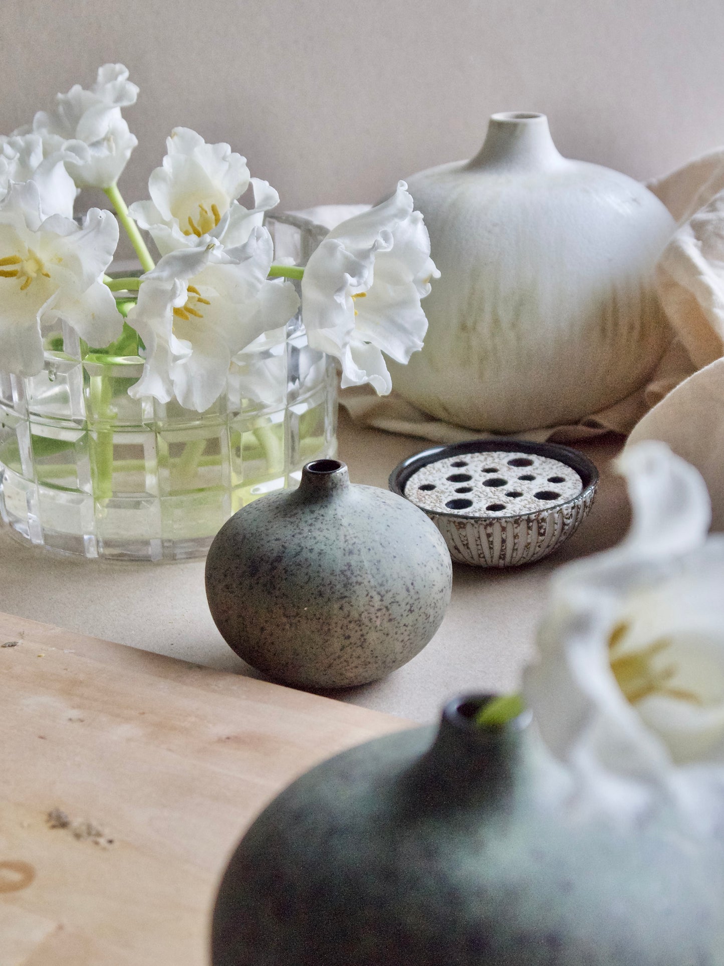 Lindform Bari XL Vase - CreamWhiteGreen