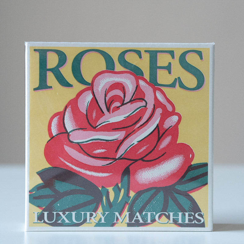 Luxury Square Matchbox - Red Rose