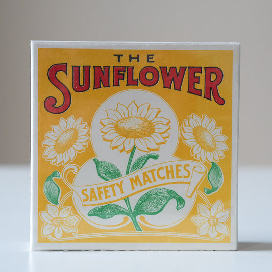 Luxury Square Matchbox - Sunflower