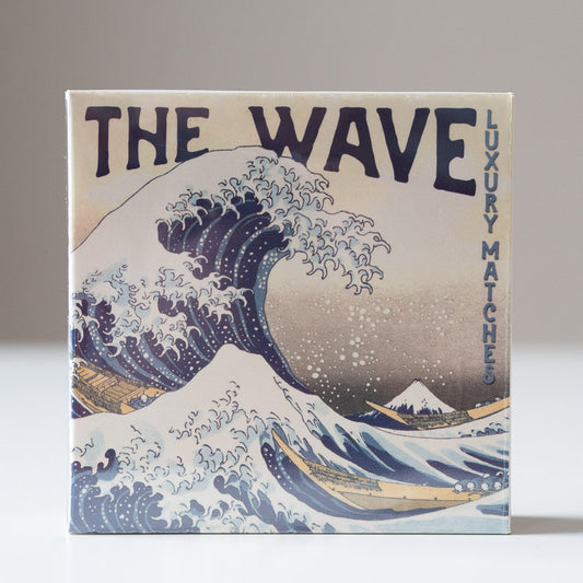 Luxury Square Matchbox - Hokusai Wave