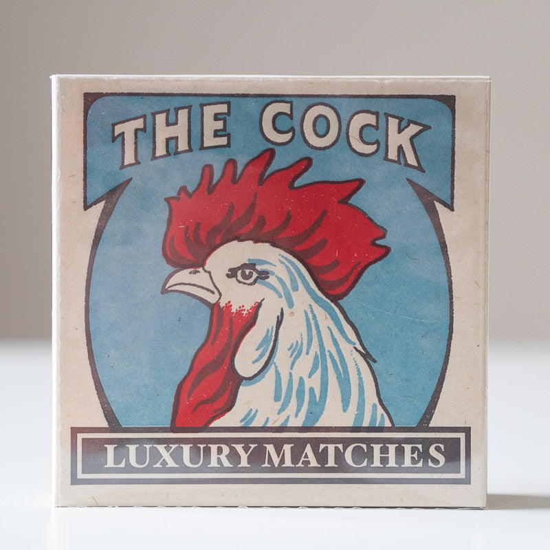 Luxury Square Matchbox - The Cock