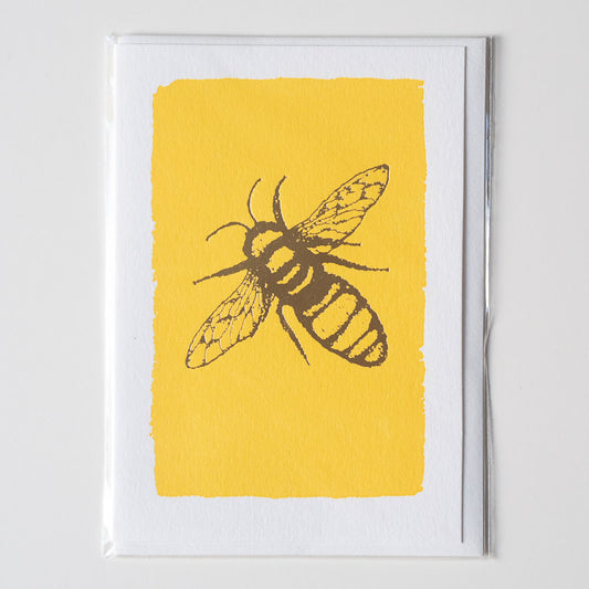 Gold Bee Notelet