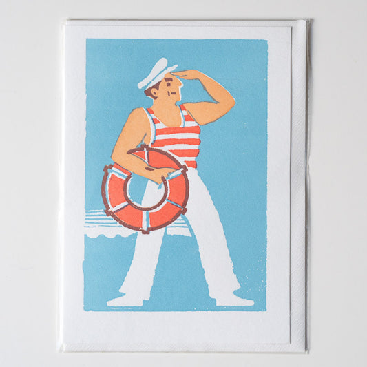 Sailor Letterpress Card