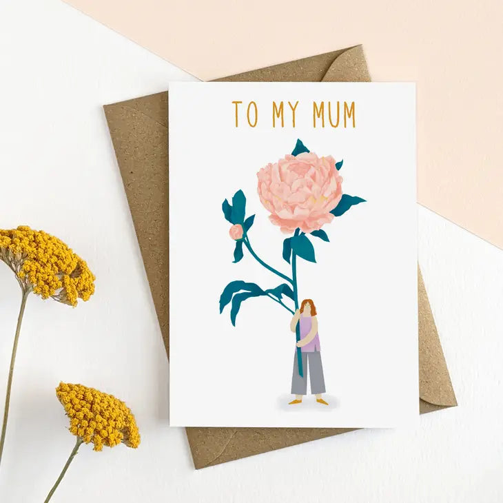 Mothers Day Peony Card