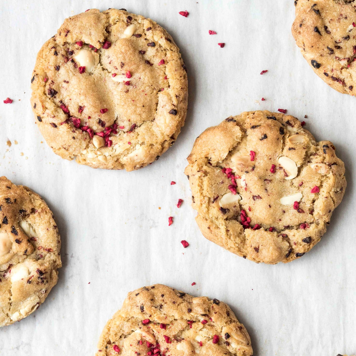 Victoria Cookies (Raspberry & White Chocolate)