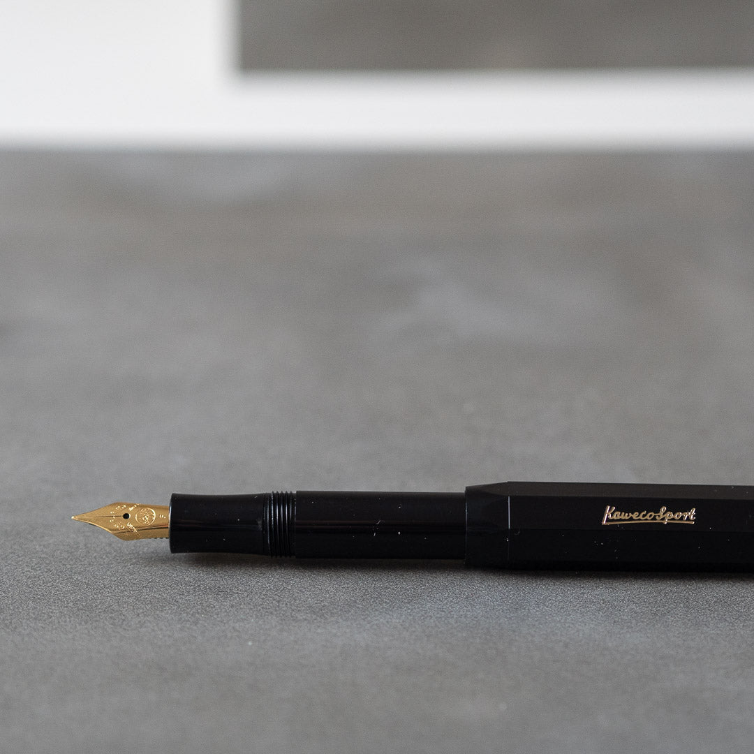 KAWECO CLASSIC SPORT FOUNTAIN PEN - BLACK