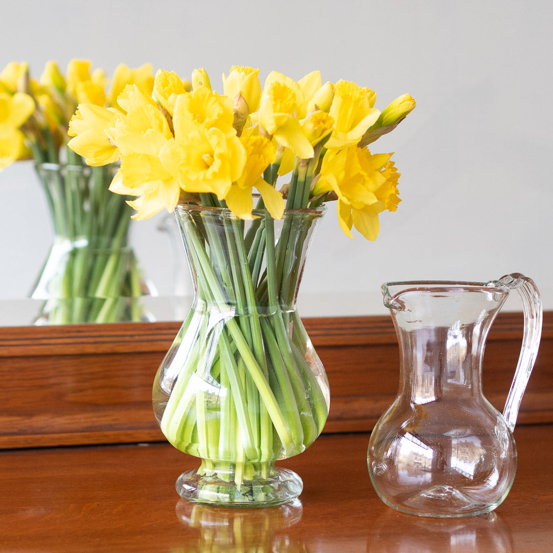 Pitcher/Vase in clear recycled glass