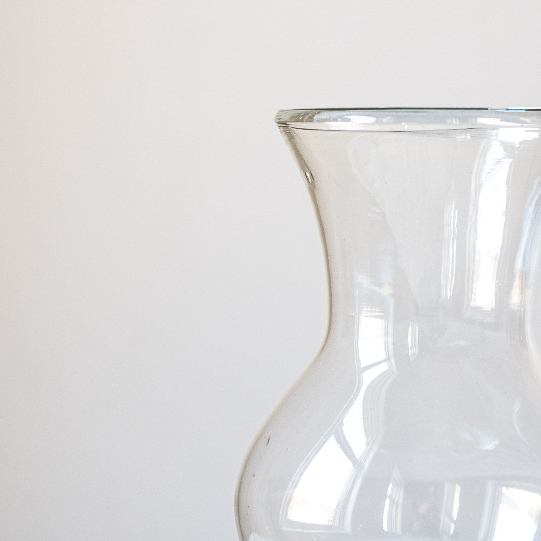 Pitcher/Vase in clear recycled glass