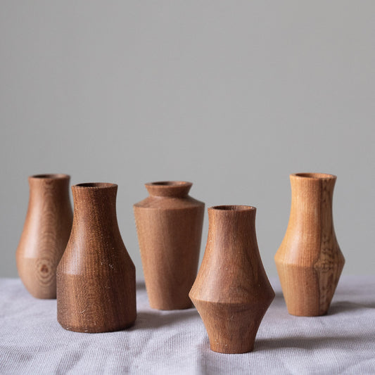 Handmade Mini vase, British wood (single vase)