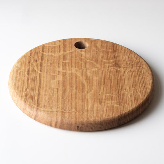 Handmade Round English Oak Serving Board