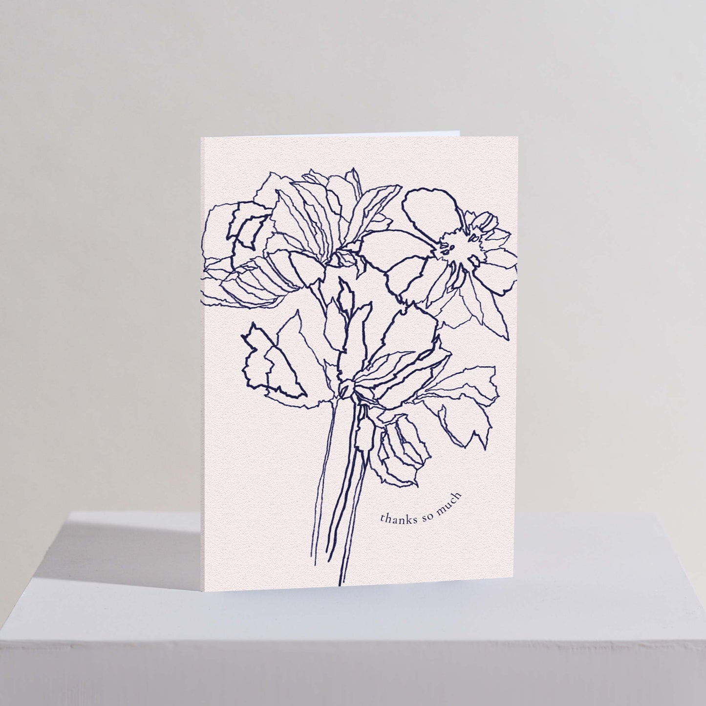 Impatiently waiting for anemones thank you card