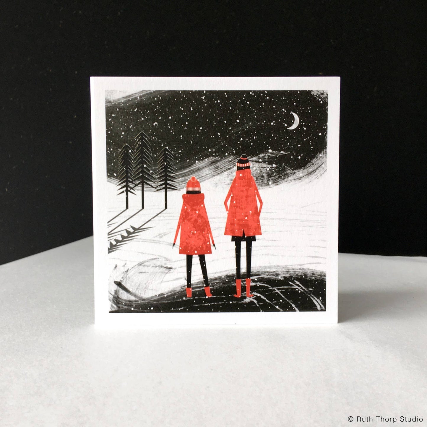 Box of 12 Small Notecards: Snowfall Collection