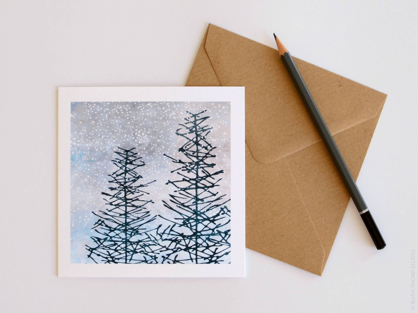 Treetops Individual Card: Winter Trees Collection