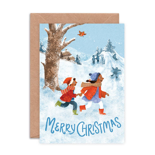 Christmas Walk Greeting Card