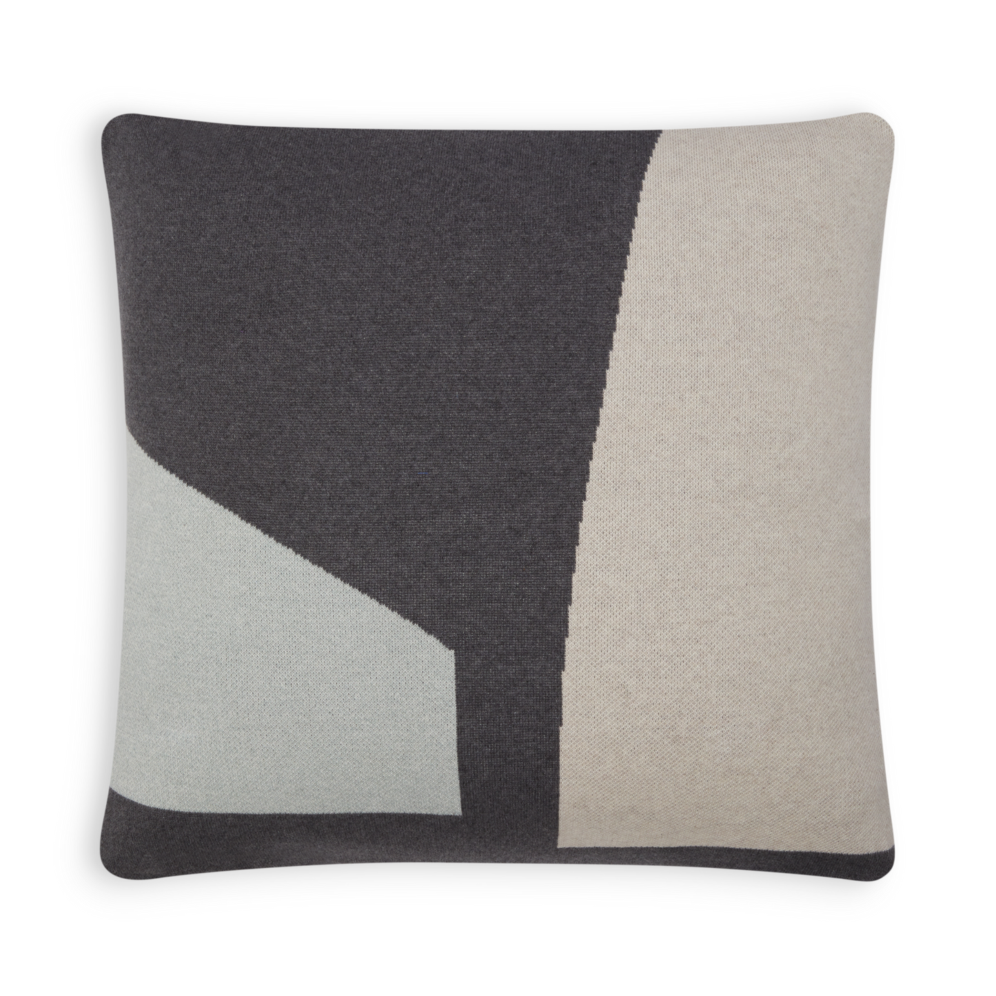 Cotton Knit Pillow/Cushion - Ilo Grey