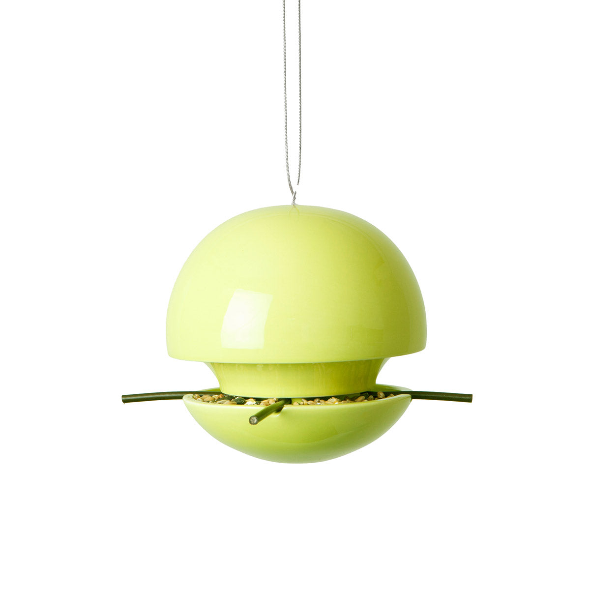 Birdball Seed Bird Feeder - Lime Green