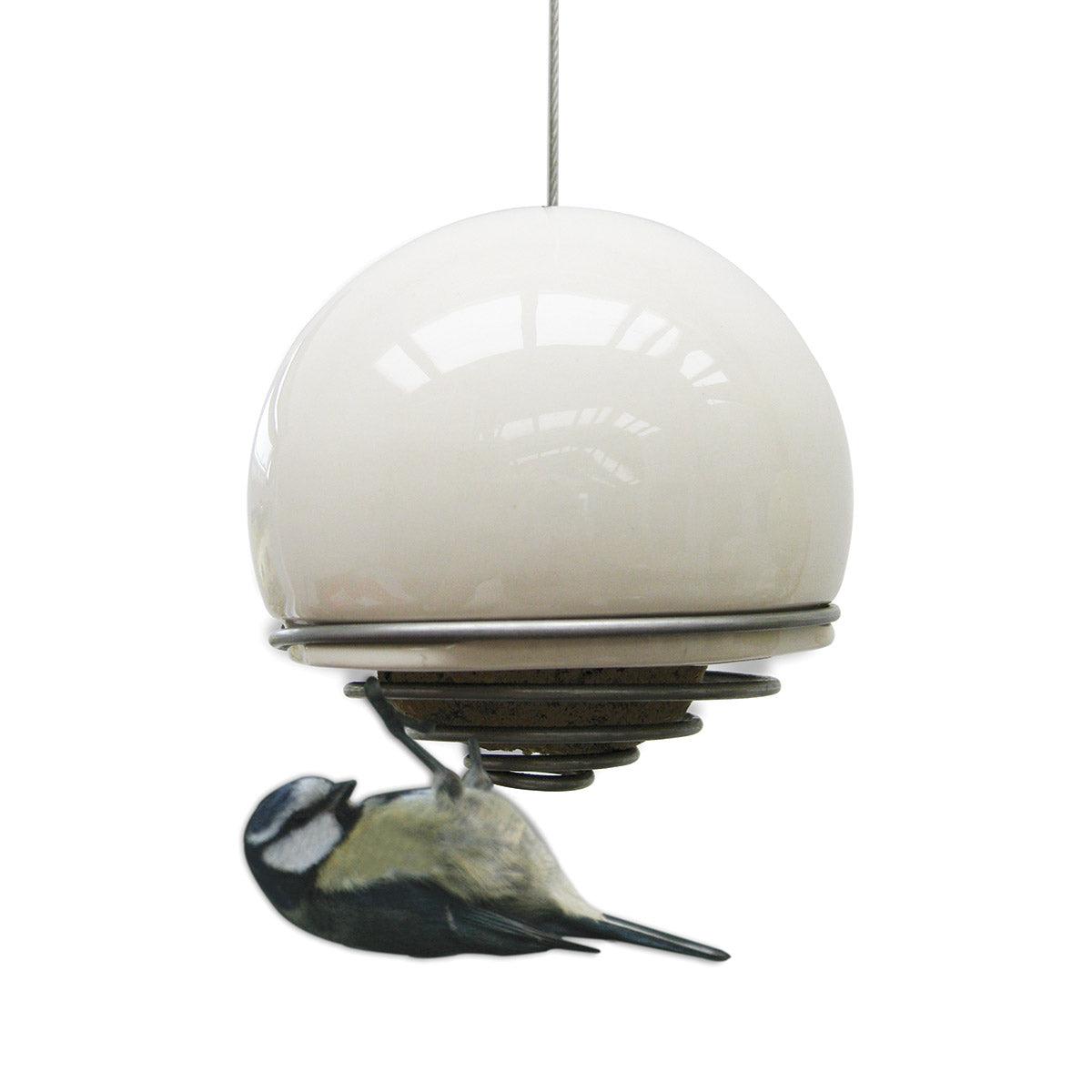 Birdball Fatball Bird Feeder - White